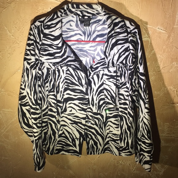Zebra Berek XL Jacket with fabulous accents - Picture 1 of 8